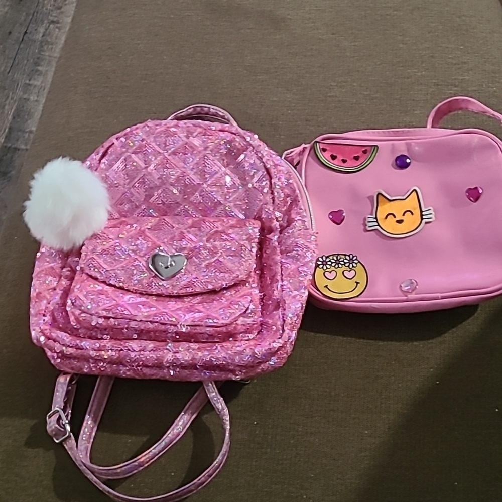 Backpack and Girls Bag